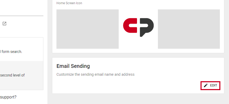edit email sending