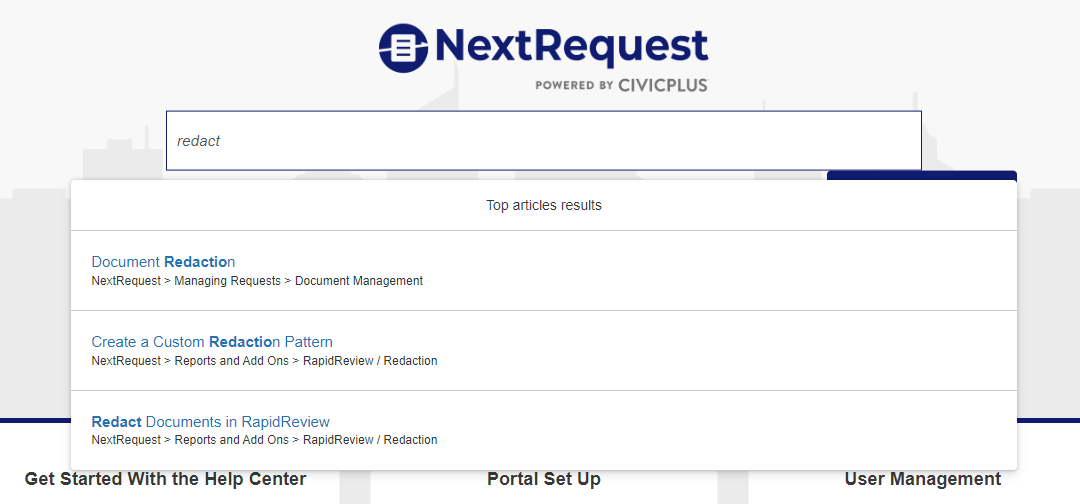search help center