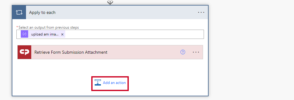 add an action button.