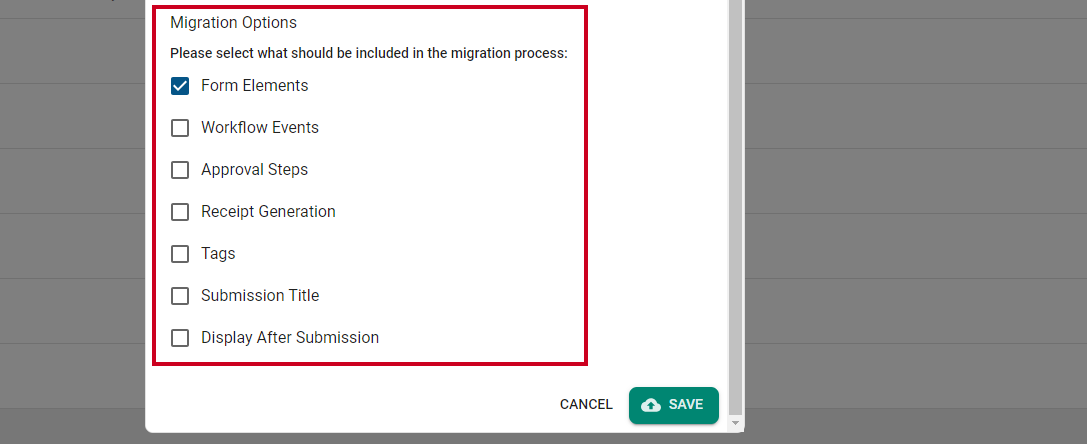 Migration options