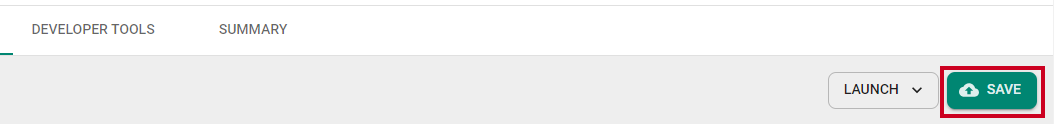 save button in top right corner of page.