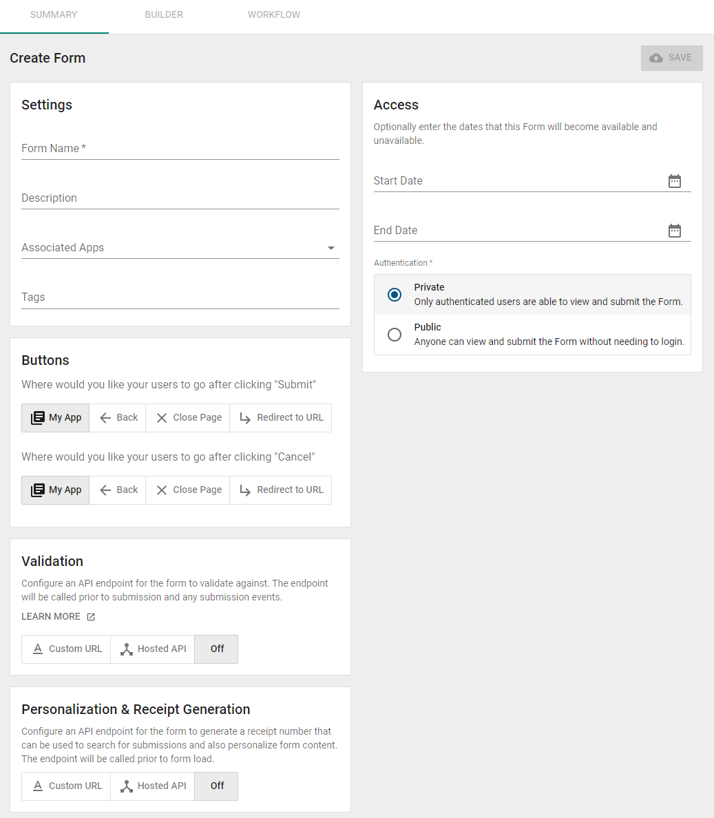 summary tab