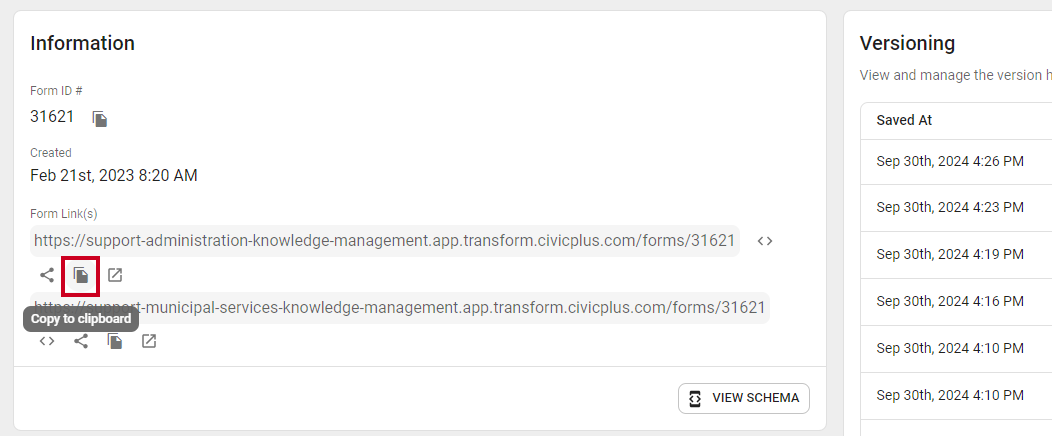 Copy form link icon.