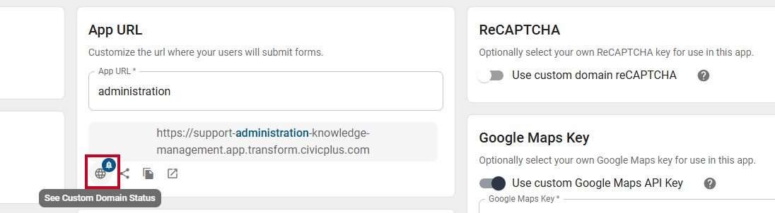 see domain status