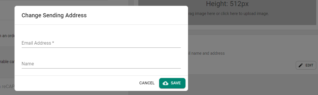 Email and name.