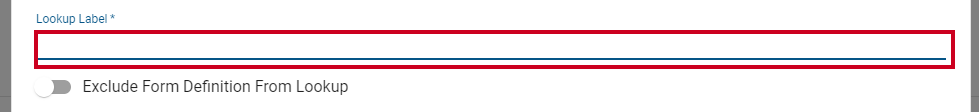 lookup label text field.