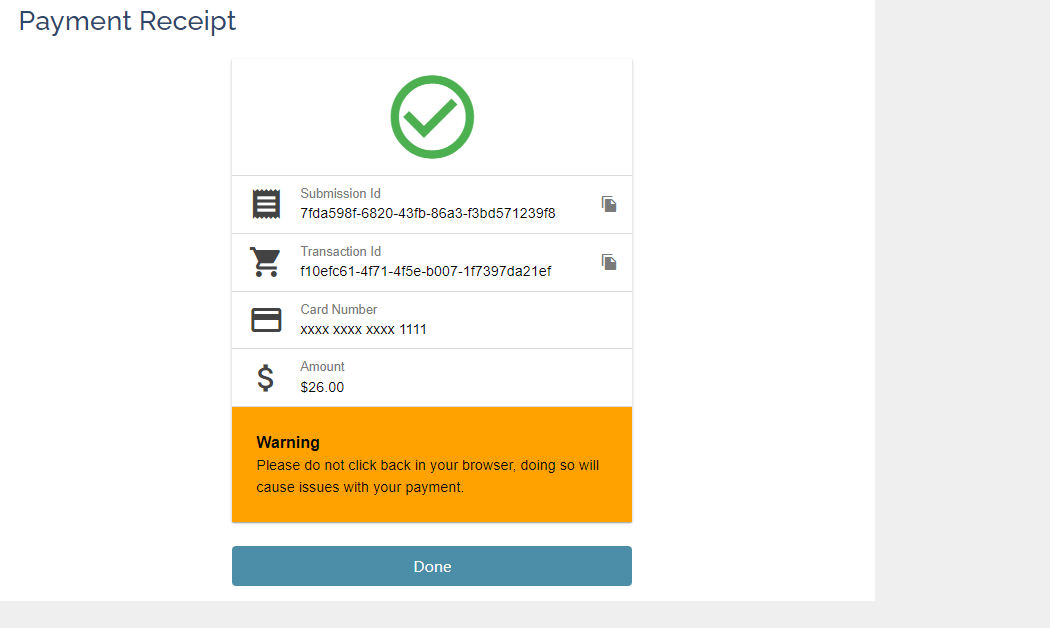 transaction receipt