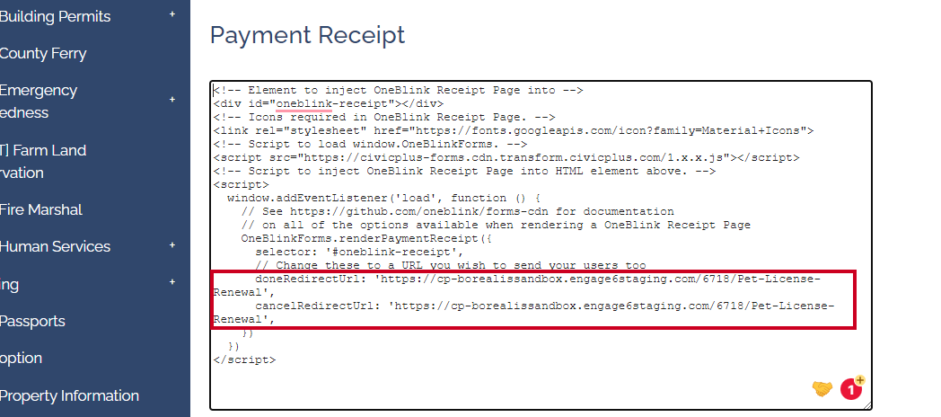redirect urls