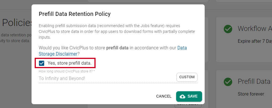 store data
