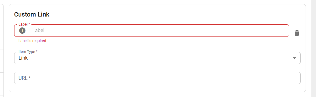custom link fields
