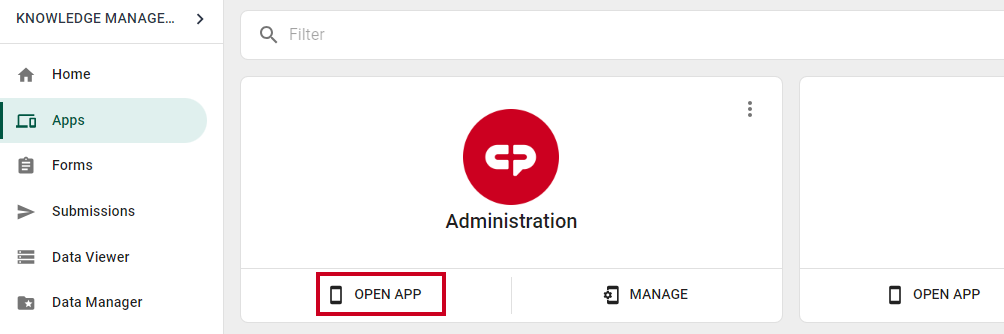 open app