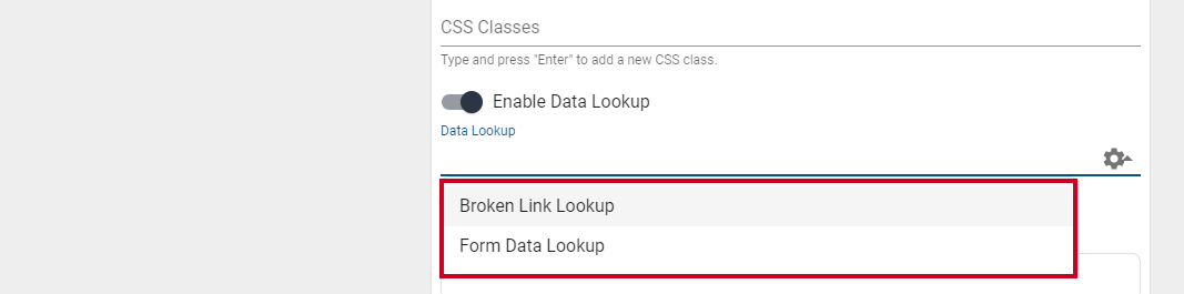 select a lookup