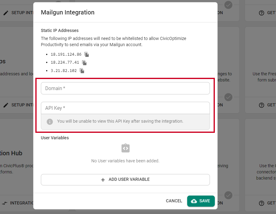 domain and key