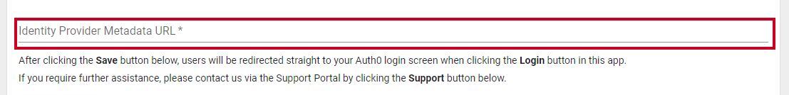 identity provider metadata