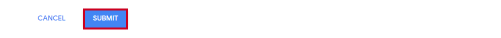 A blue, rectangular Submit button.
