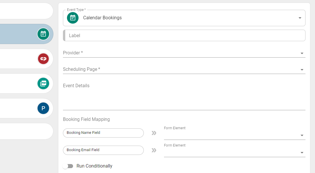 calendar event fields.