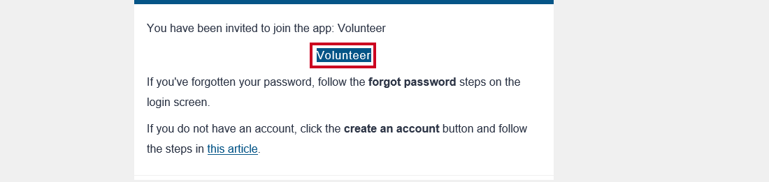 verify email volunteer link