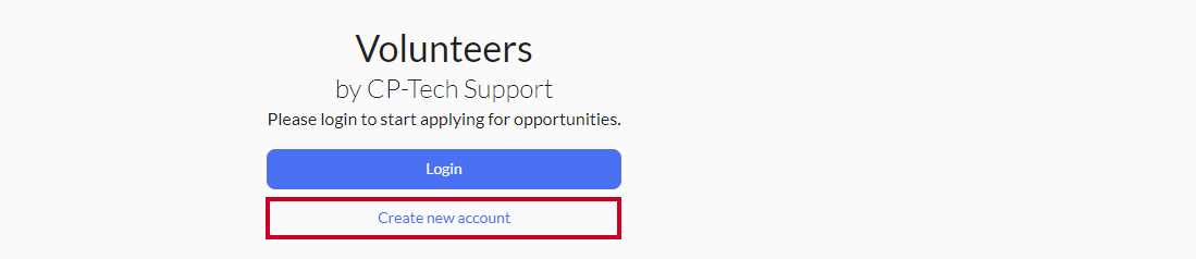 create new account
