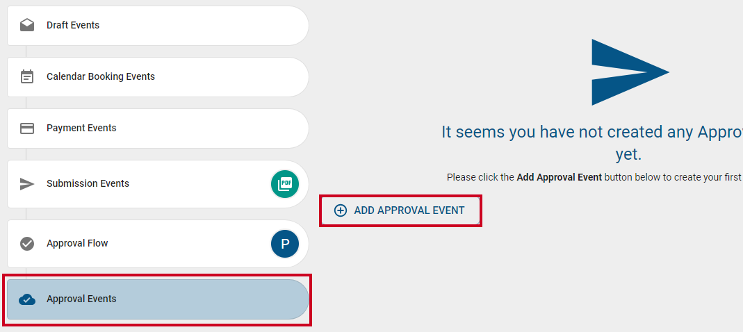 add approval event