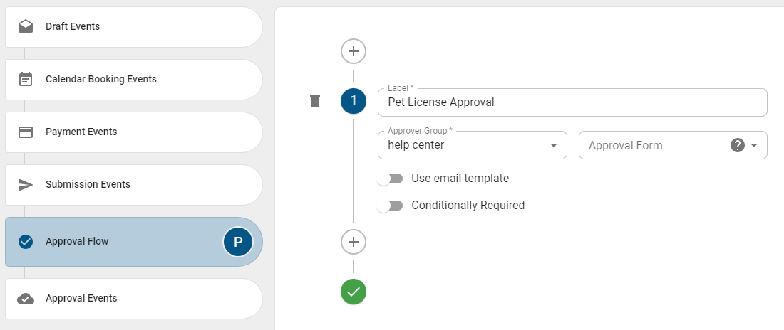approval flow fields.