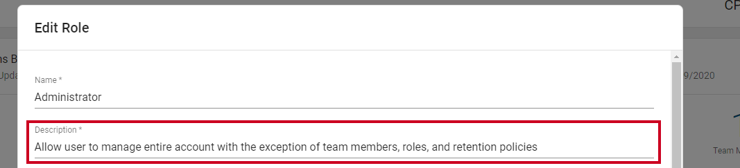 Description of admin.