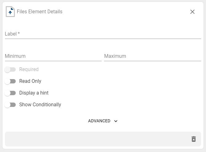 files element fields.
