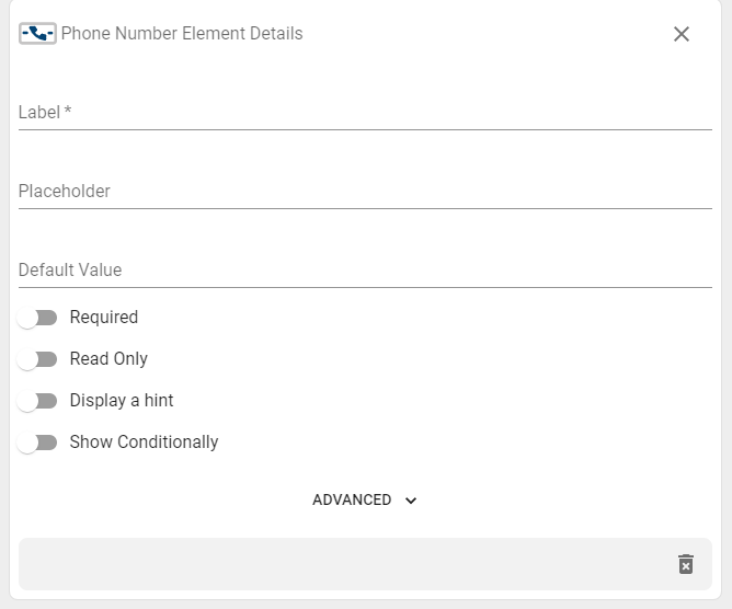 phone element.