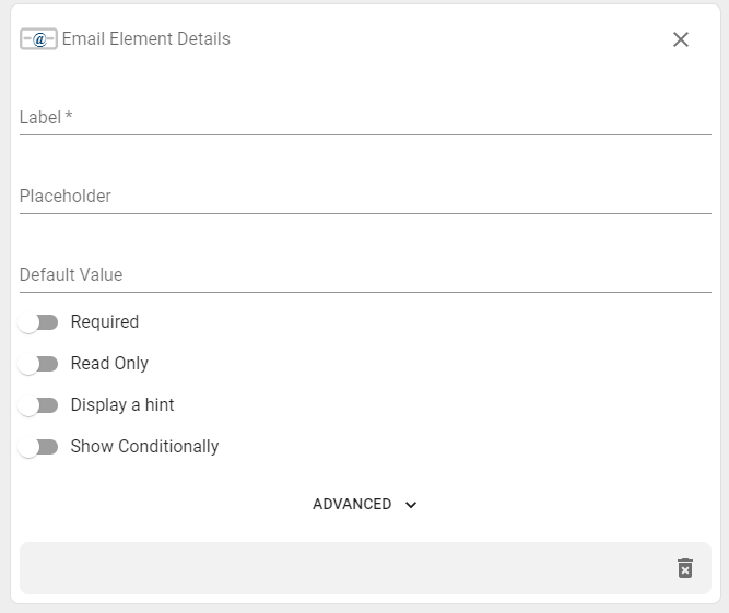 email element.
