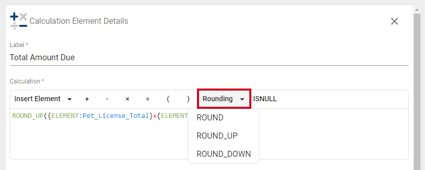 round value example.