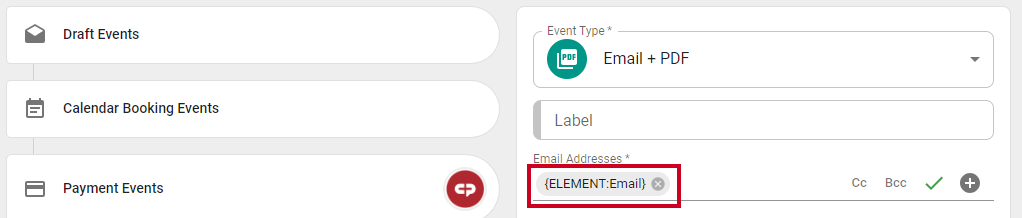 element email example.