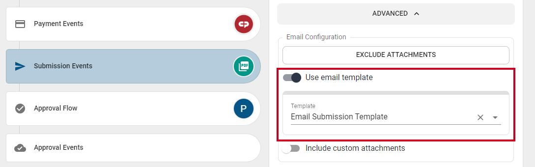 use email template toggle.