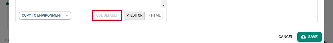 use defaut button