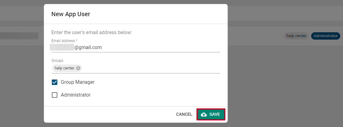 green save button
