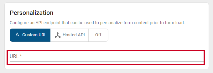 url field.