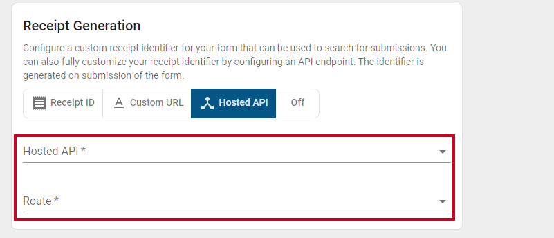 hosted api fields.