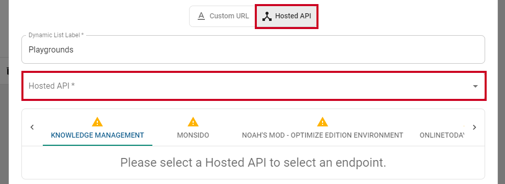 hosted api fields.