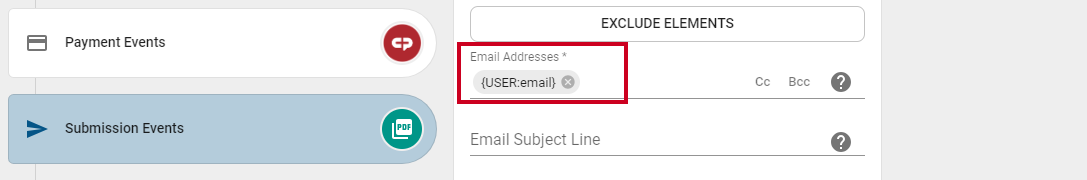 user email
