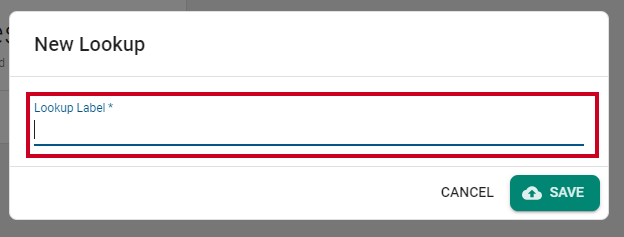 lookup label field.
