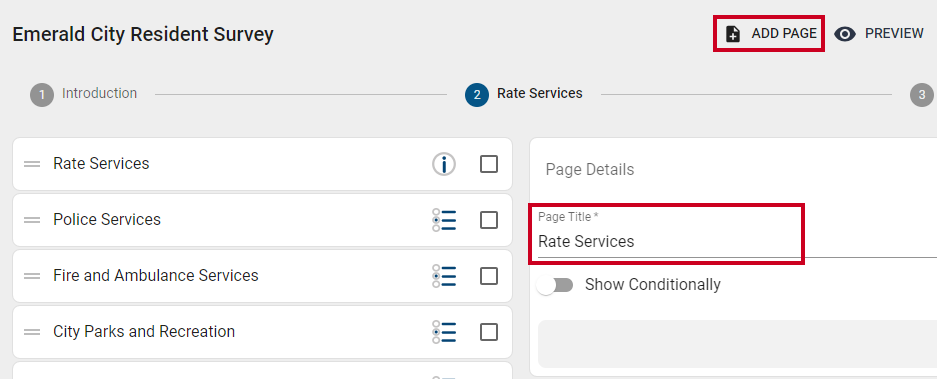 Add Page.