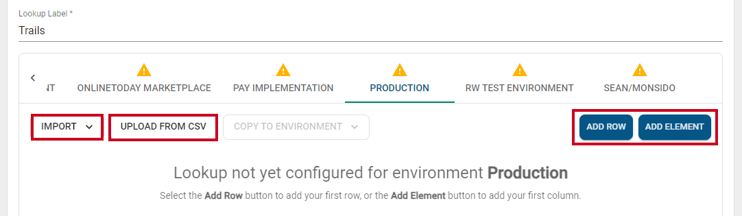 lookup content options.