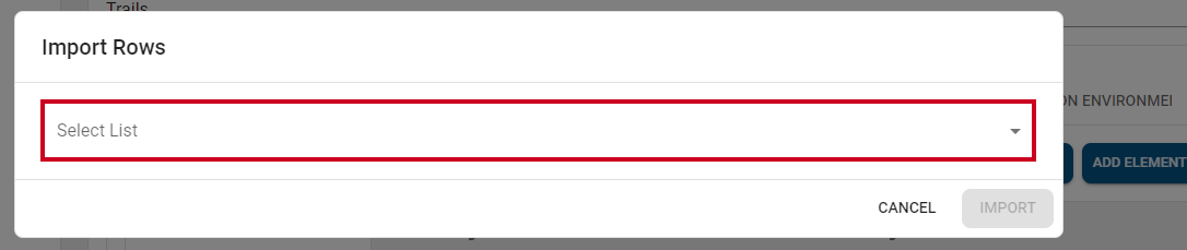 select list.