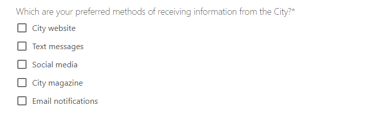 Checkboxes Element Example.