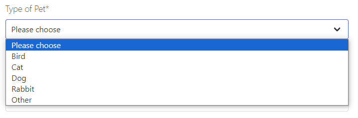 Select Element Example.