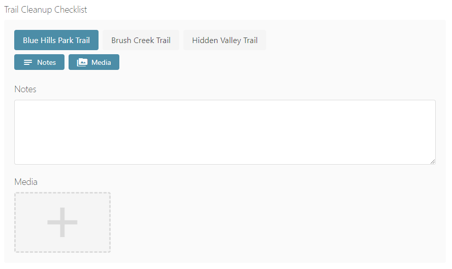 Checklist Element Example.