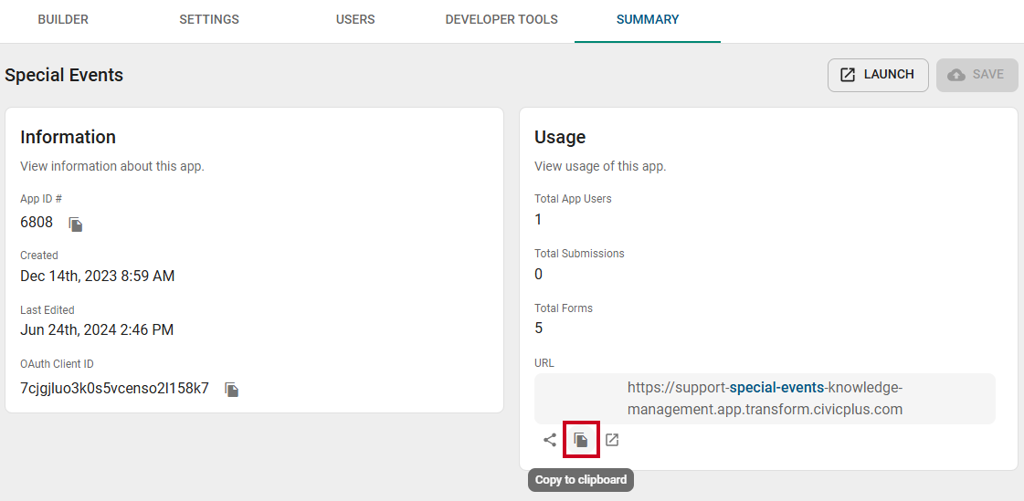 Copy Link icon.