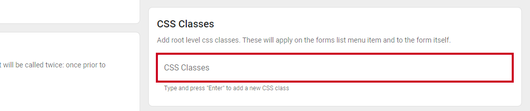 CSS Classes.