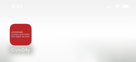 App on iPhone Screen.