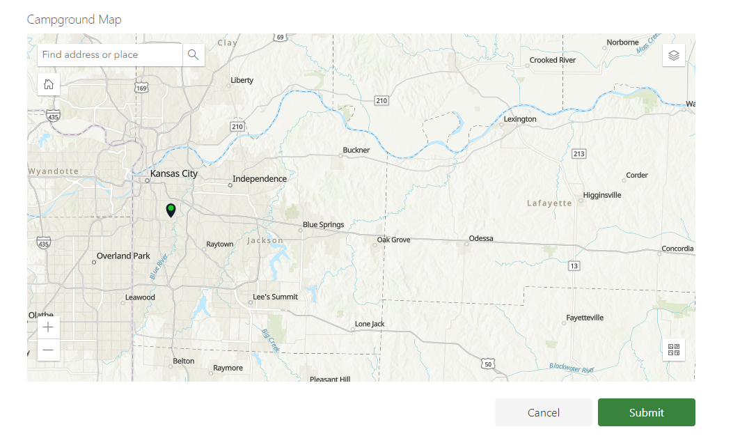 ESRI ArcGIS Web Map Example.
