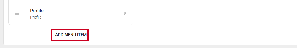 Add Menu Tile.