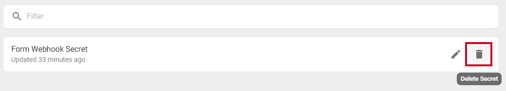 Delete button.